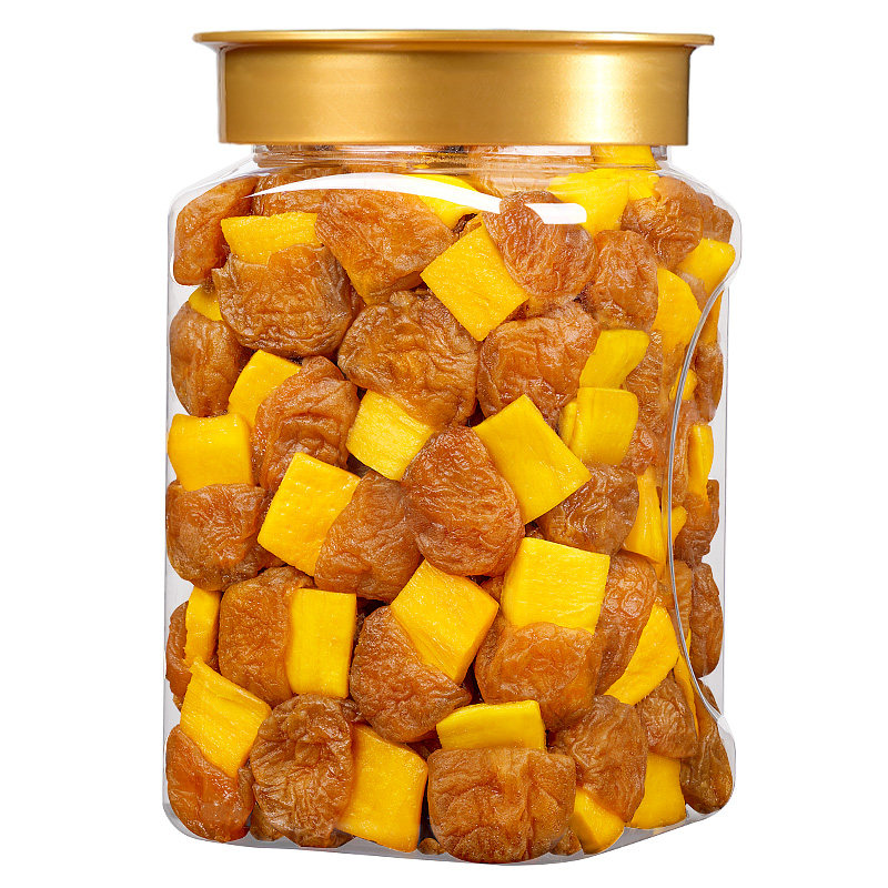 梅有芒果500g酸甜话梅子肉无核解馋休闲零食果脯蜜饯青梅夹芒果干