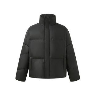 CH丨短款情侣羽绒服男美式潮牌冬季新款加厚轻薄男士灰色宽松外套