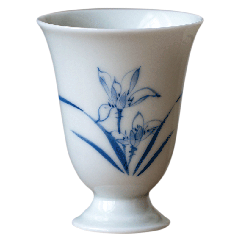 江南气质功夫茶具手绘茶杯