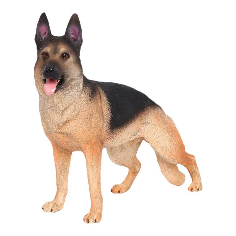 大号实心德国牧羊犬模型摆件