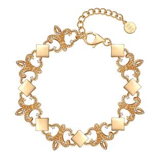 《绝响》薾曼原创鸢尾花中古手链银镀金复古小众高级感重工手镯