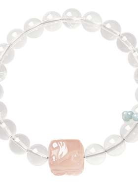 宫里上新天然正品白水晶手串