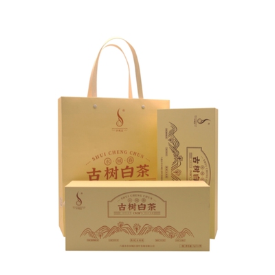 水城春古树白茶贵州高山云雾茶明前珍稀绿茶礼盒装5g*12袋/盒*2