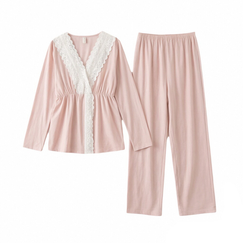 谷奈妈妈纯棉月子服不勒肚套装