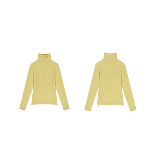 妖精的口袋【100%绵羊毛】高领软糯针织衫女2025秋冬新款内搭毛衣