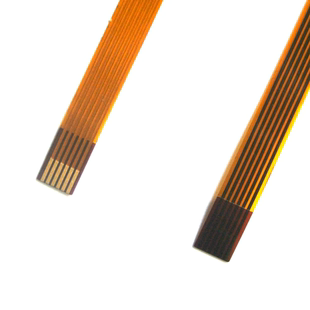 现货供应1.0间距FPC/FFC延长线 长度150mm插接线6pin黄色镀金排线