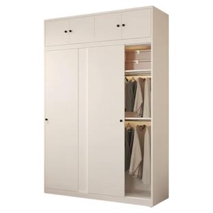 铁皮衣柜卧室家用推拉门柜子大容量钢制印花衣柜阳台储物柜置物柜