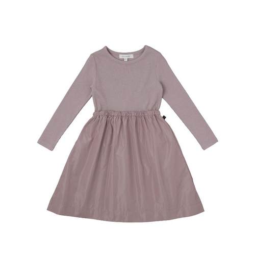 benebene韩国童装秋冬新款女童宝宝莫代尔柔软舒适假两件连衣裙