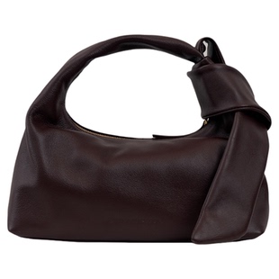 THE YELLOW SHOP25年头层小牛皮手拎斜挎Sorolla三角绑结饭盒包