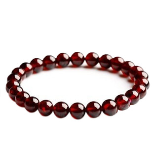 正品天然酒红石榴石手链 多圈三圈手串项链本命年女饰品水晶礼物