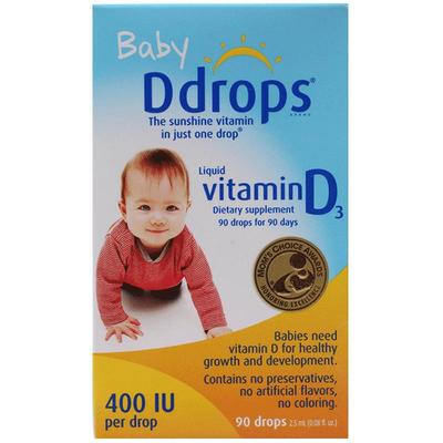 Ddrops滴卓思婴幼儿d3滴剂儿童vd