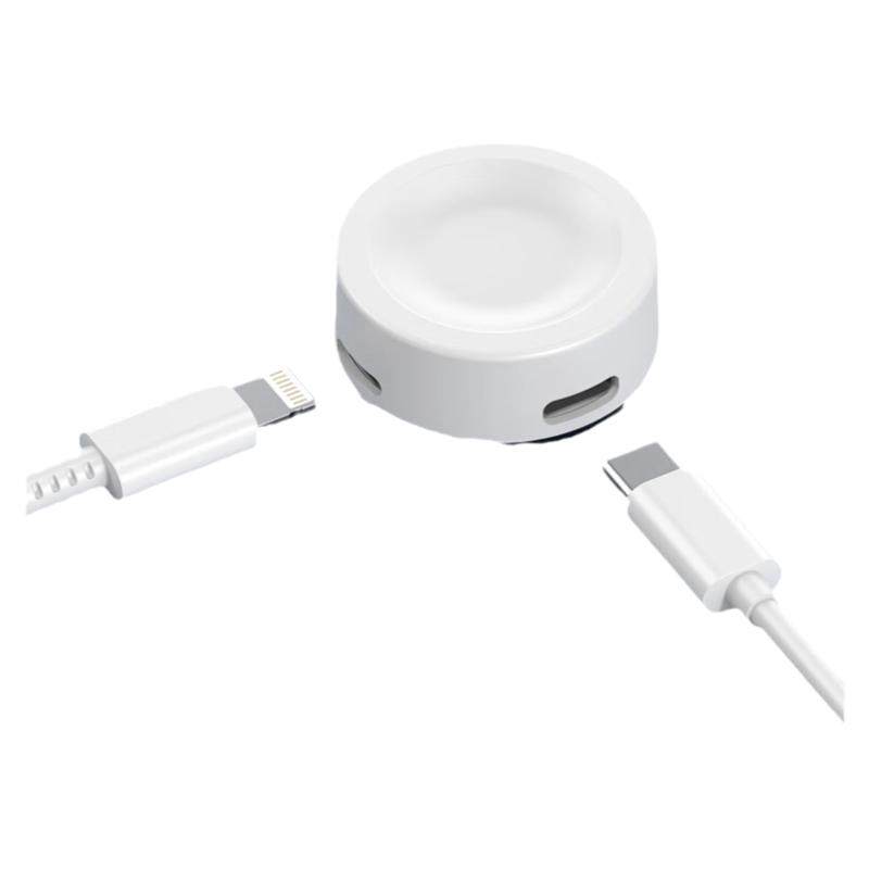 ESCASE 适用苹果iWatch7充电器Ultra手表applewatchs8/6/5/4无线磁吸快充se2便携充电底