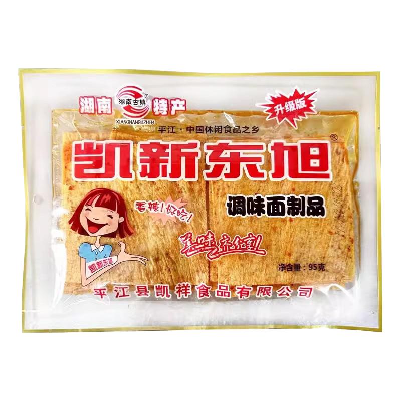 平江特产凯新东旭老式大辣片湖南网红手工辣条小吃小零食怀旧不甜