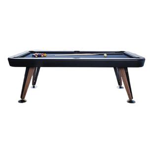 腾勃台球桌标准家用轻奢简约美学设计小型家庭室内美式黑八桌球台