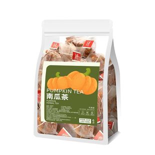 韩国同款南瓜茶低卡水肿烘烤纯南瓜干冲泡喝无咖啡因独立三角茶包