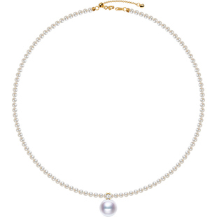 南珠宫925银淡水珍珠项链可拆吊坠小珍珠正品女多戴 C-X099SD-J