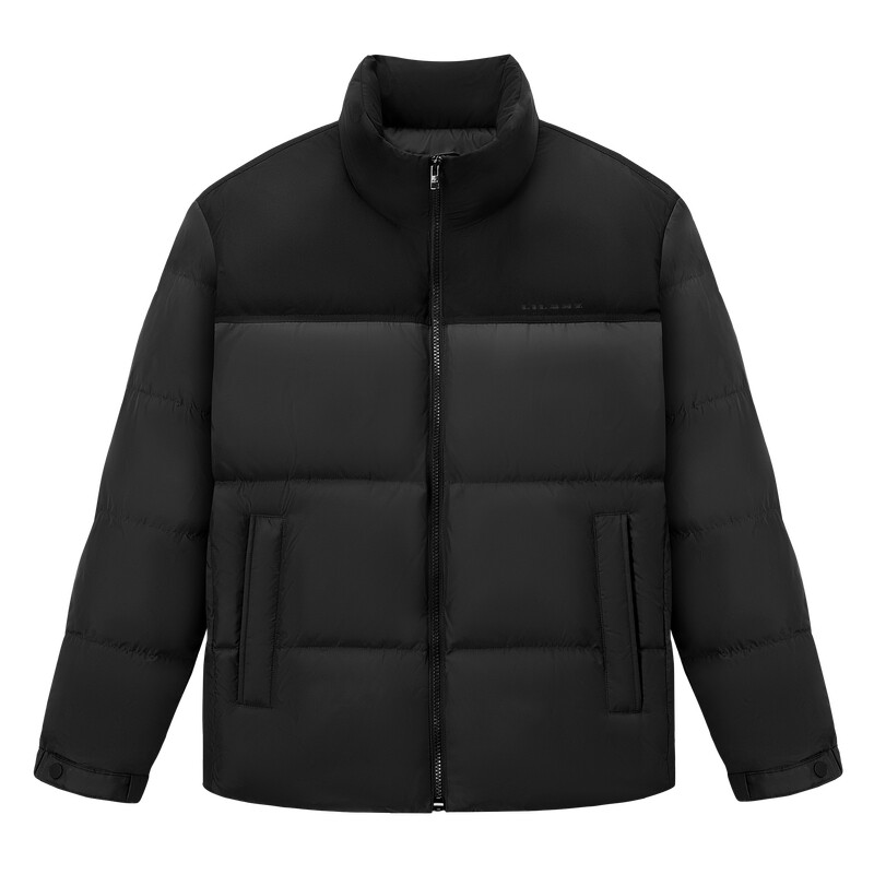 利郎官方短款立领保暖羽绒服男