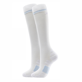 川崎压力小腿袜漫画腿运动袜毛巾底吸汗透气显瘦长筒专业羽毛球袜