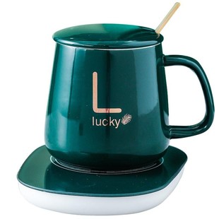 暖暖杯55度恒温杯定制LOGO智能自动保温水杯陶瓷马克杯办公室家用