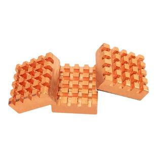 树莓派 Raspberry PI B/B+小金鱼铜片散热片内存南北桥显存三片装