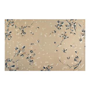 【孤品3折】蜡笔派杏雨花影羊毛地毯新西兰进口客厅卧室床边毯P