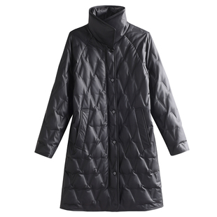 皮羽绒服女中长款冬季新款抗寒保暖防真皮绵羊皮大衣女式皮衣外套