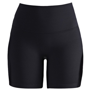 裸感夏季无T瑜伽裤女高腰收腹健身短裤蜜紧身运动三分裤