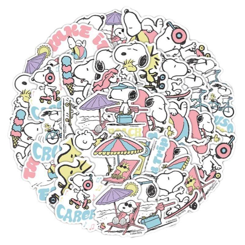 【官方正版授权】100张史努比可爱贴纸snoopy卡通动漫防水表情包创意手帐装饰小图案行李箱手机壳水杯贴画