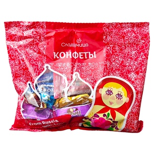 俄罗斯进口糖果俄宝多混合巧克力糖紫皮糖多种糖果混装喜糖年货