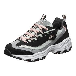 斯凯奇官方正品女鞋新款冬季厚底增高老爹鞋时尚软底休闲运动鞋子