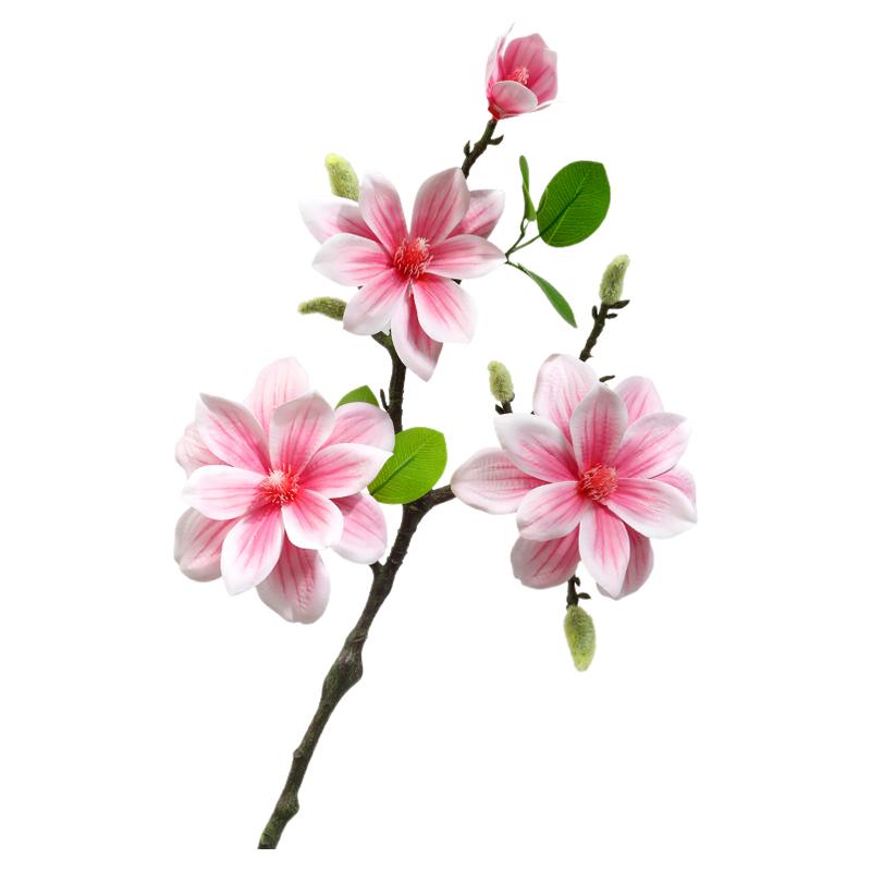 高档仿真玉兰花假花摆设客厅餐桌