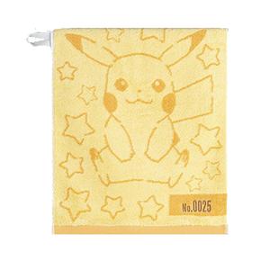 夕才儿美术馆 POKEMON宝可梦联名纯棉毛巾皮卡丘方巾全棉家用面巾