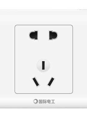 国际电工雅白暗装86型开关插座