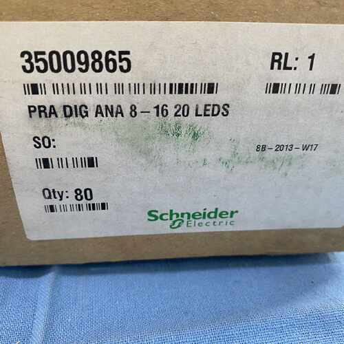 议价施耐德PRA DIG ANA 8-16 20 LEDS电子元件350098685电路板电