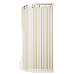 弧形轨道浴帘磁吸折叠浴帘卫生间免打孔滑轨遮挡帘浴室高档隔断帘