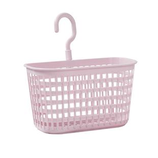 浴室小挂篮收纳篮镂空沥水小澡篮挂钩篮塑料洗澡篮子壁挂式置物篮