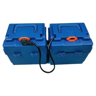 电动车电池盒48v电瓶盒子手提塑料铅酸收纳壳24v12AH20安分体箱子