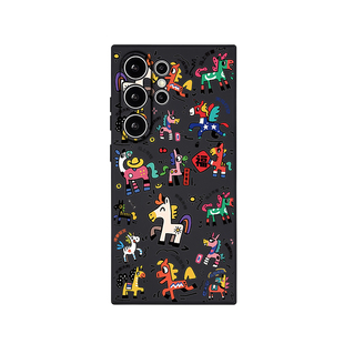 适用三星s24ultra手机壳新款s23ultra保护壳带磁吸S23+镜头全包防摔马年红色高级感s25ultra专用软套硅胶女外