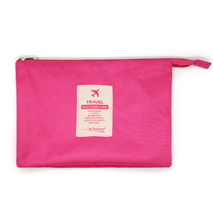 b5文件袋多层加厚隔层手提拉链袋帆布旅行化妆包收纳袋便携包装袋