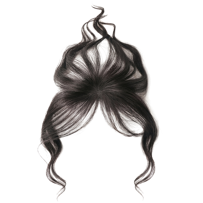 假發(fā)女片自然隱形胎毛劉海增發(fā)量蓬松波浪卷真發(fā)修飾前額遮發(fā)際線