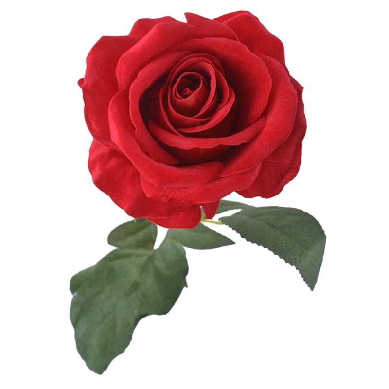 仿真玫瑰花高级感逼真红玫瑰仿真花婚庆客厅装饰插花塑料绢花假花