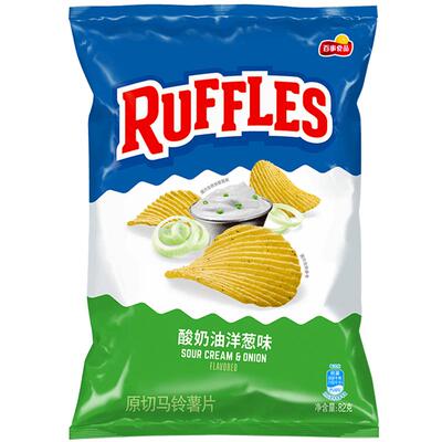 乐事RUFFLES莱芙士薯片82g