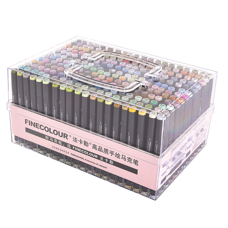透明底座带格子防摔马克笔
