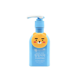 进口竹盐萌趣儿童派缤牙膏低氟