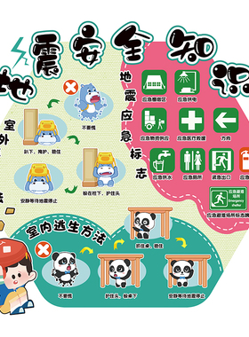 幼儿园安全主题教育黑板报墙贴