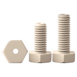 PEEK高强度塑料外六角通孔螺丝中空螺栓六角头空心螺栓穿线螺丝钉