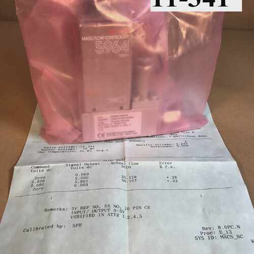 Brooks 5964 Mass Flow Controller 50 SCCM 70%HE30%O2 (Refurbi