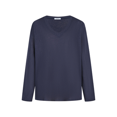 慵懒风V领防晒罩衫宽松显瘦百搭