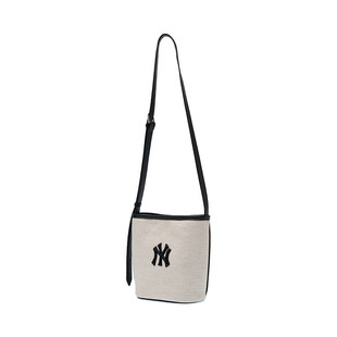 26新款MLB情侣水桶包男女NY斜挎包单肩包拎包休闲运动包3ABMB016N