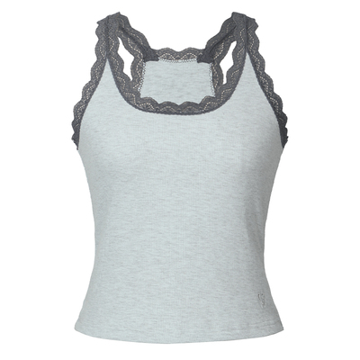 SEEKSIMPLE吊带蕾丝u领吊带